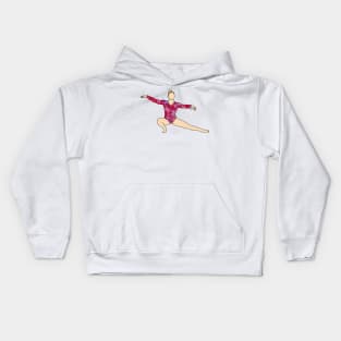 Mykayla Skinner Gymnastics Drawing Kids Hoodie